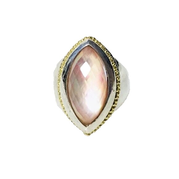 LAGOS Jewelry - Lagos Caviar 925 18k Venus Mother Of Pearl Ring